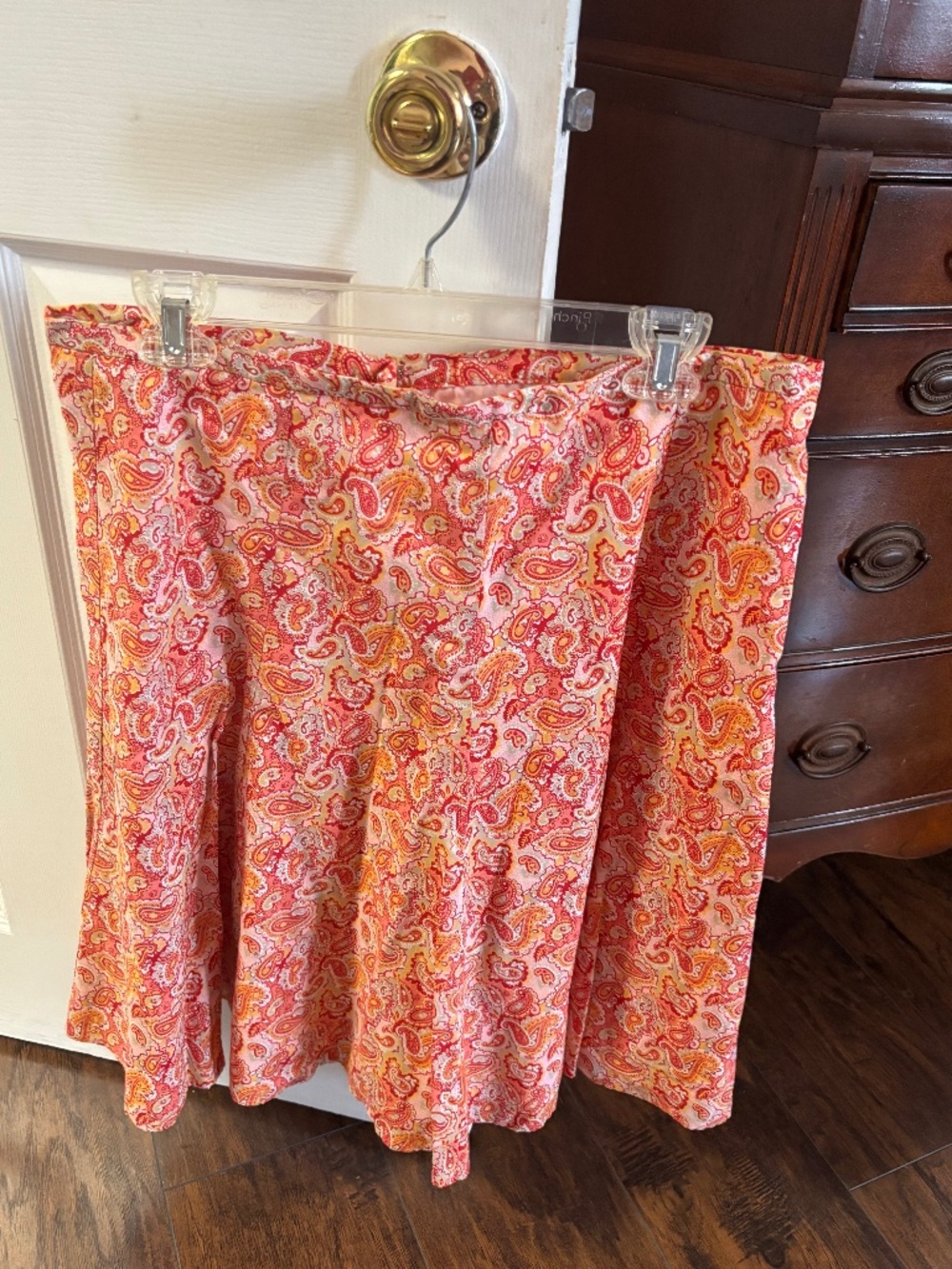 Pink Paisley Skirt
